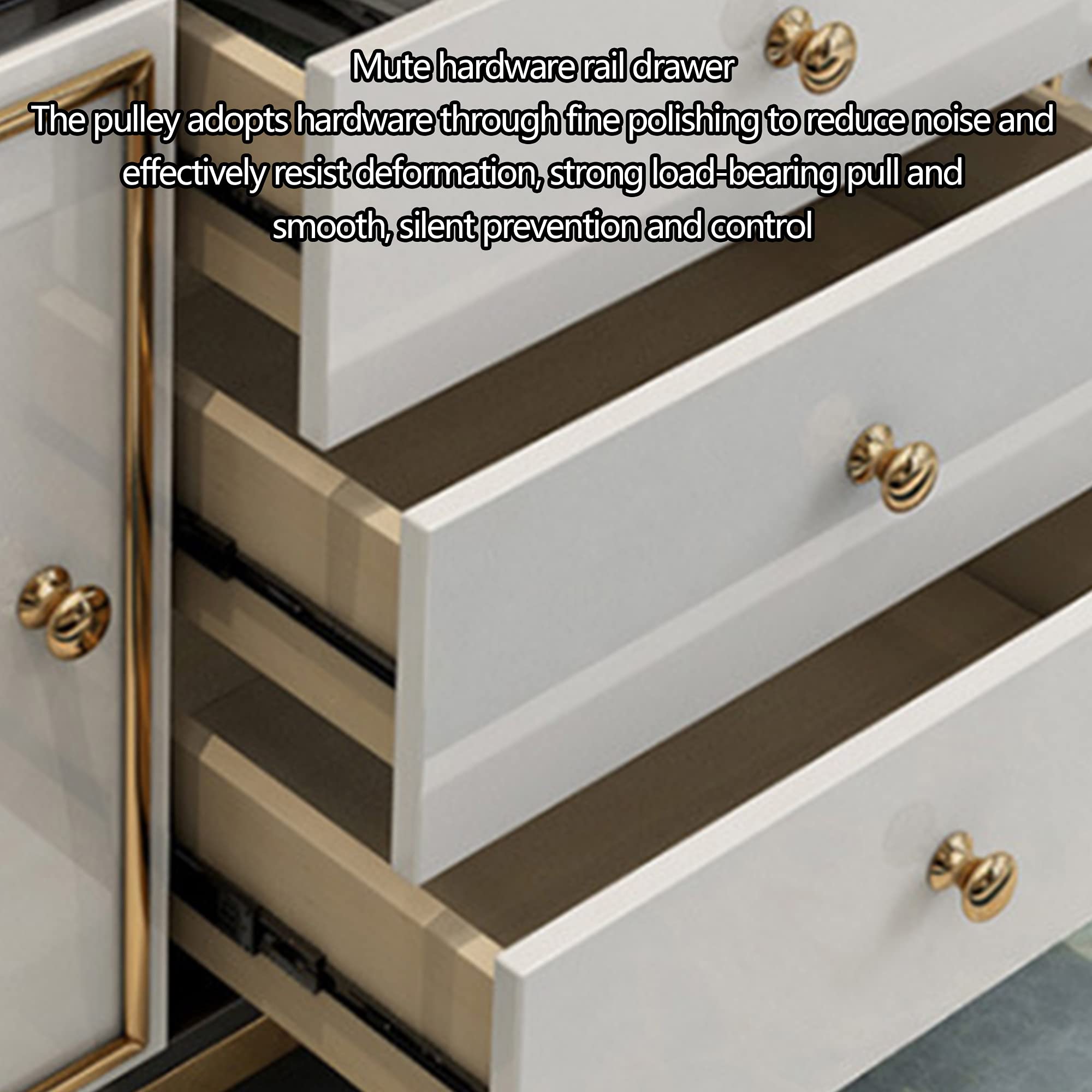 Amazon｜サイドボードビュッフェ収納キャビネット、シンプルな木製